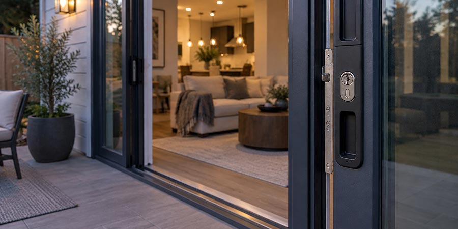 Patio door lock mechanism